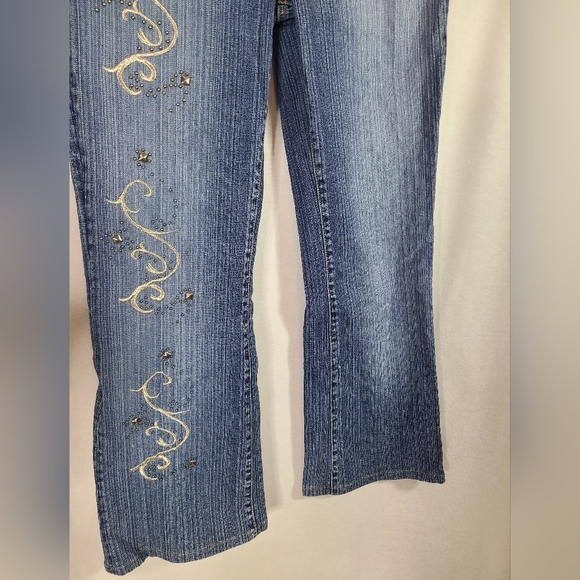 Smart set Y2K bootcut mid rise Embellished jeans- Size 30 women's - Picture 5 of 6